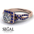Cushion Cut Diamond Milgrain Engagement Ring - Adelyn No. 62 image 3