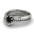 Delicate Black Diamond Bridal Set - Karen No. 9 image 3