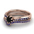Delicate Black Diamond Bridal Set - Karen No. 68 image 3