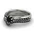 Delicate Black Diamond Bridal Set - Karen No. 39 image 3