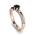 Delicate Black Diamond Engagement Ring - Karen No. 8 image 1