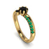 Delicate Black Diamond Engagement Ring - Karen No. 22 image 1