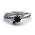 Delicate Black Diamond Engagement Ring - Karen No. 69 image 2