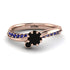 Delicate Black Diamond Engagement Ring - Karen No. 68 image 2