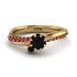 Delicate Black Diamond Engagement Ring - Karen No. 52 image 2