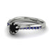 Delicate Black Diamond Engagement Ring - Karen No. 69 image 3