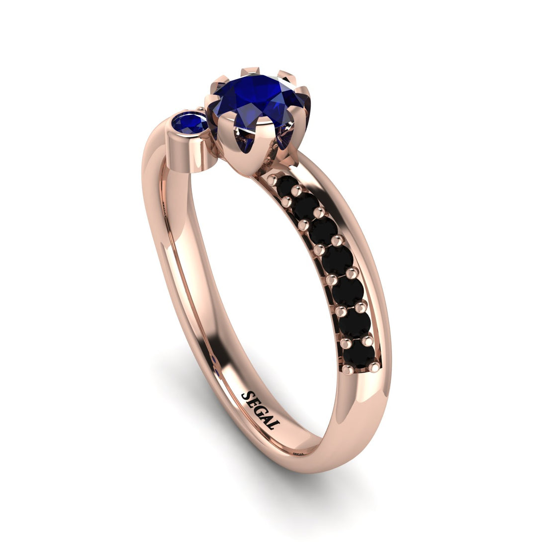 Delicate Sapphire Engagement Ring - Karen No. 44