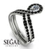 Diamond Pear Shape Stacking Bridal Set - Emilia No. 33 image 2