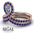 Diamond Pear Shape Stacking Bridal Set - Emilia No. 62 image 5