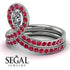 Diamond Pear Shape Stacking Bridal Set - Emilia No. 48 image 5