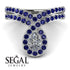 Diamond Pear Shape Stacking Bridal Set - Emilia No. 63 image 7