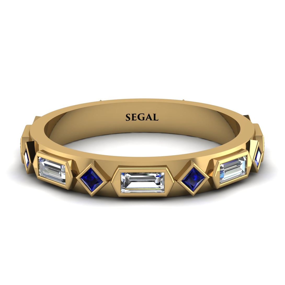 Diamond Baguette & Princess Eternity Band - Andrea No. 13