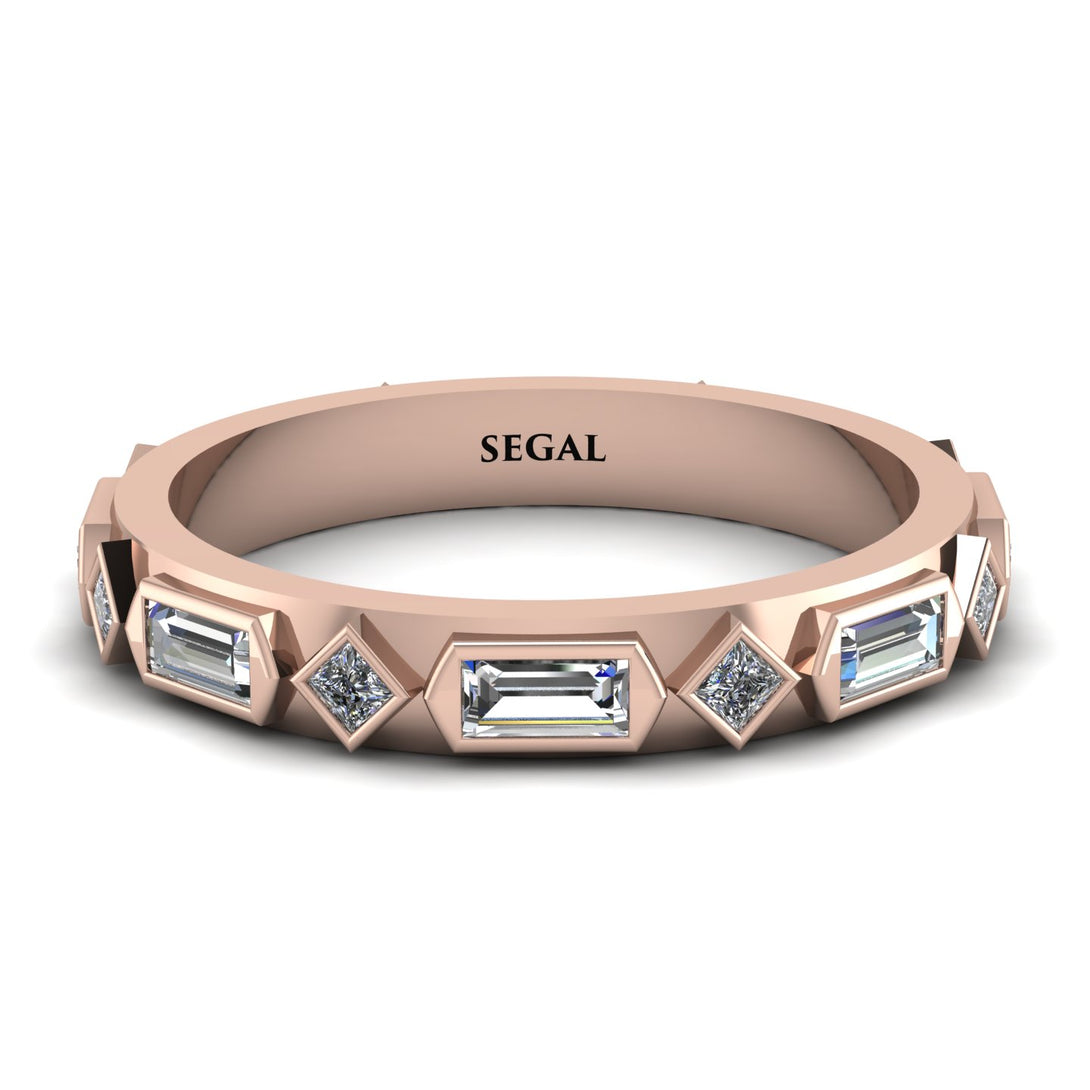Diamond Baguette & Princess Eternity Band - Andrea No. 2