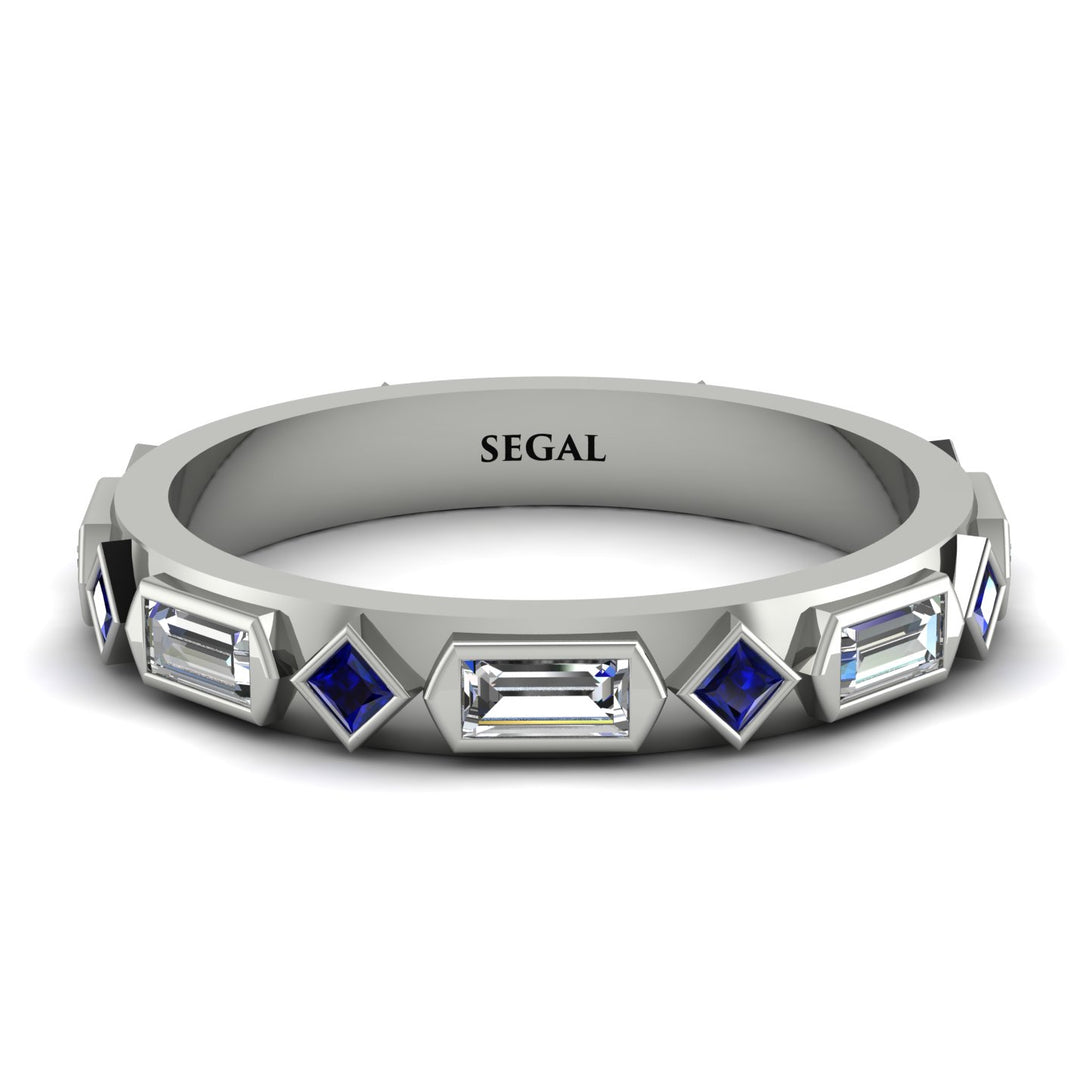 Diamond Baguette & Princess Eternity Band - Andrea No. 15