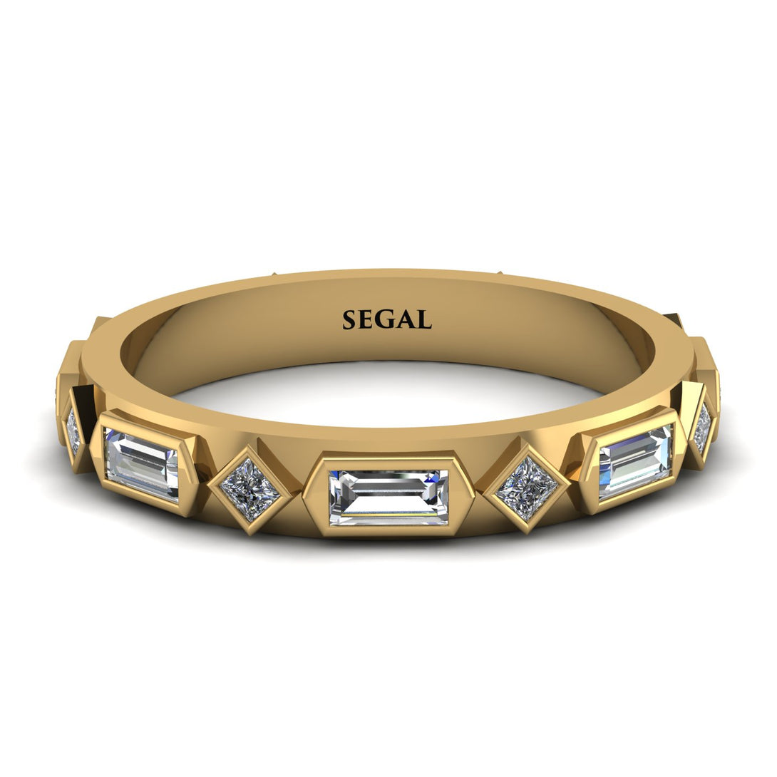 Diamond Baguette & Princess Eternity Band - Andrea No. 1