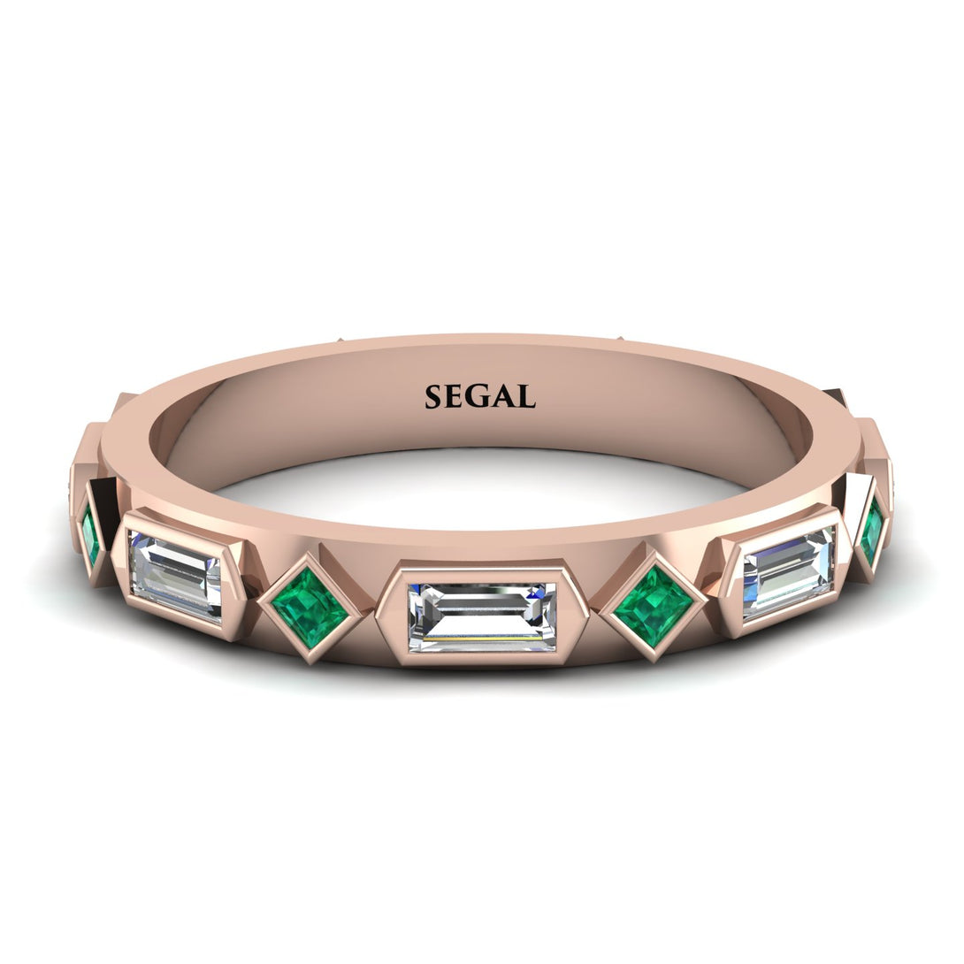 Diamond Baguette & Princess Eternity Band - Andrea No. 5