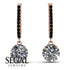 Diamond Dangle Earrings With Hidden Halo - Adaline No. 32 image 10