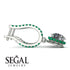 Diamond Dangle Earrings With Hidden Halo - Adaline No. 18 image 2