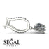 Diamond Dangle Earrings With Hidden Halo - Adaline No. 3 image 2