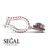 Diamond Dangle Earrings With Hidden Halo - Adaline No. 48 image 2