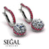Diamond Dangle Earrings With Hidden Halo - Adaline No. 48 image 3