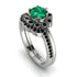 0.8 Carat Emerald Halo Bridal Set - Pamela No. 36 image 1