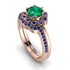0.8 Carat Emerald Halo Bridal Set - Pamela No. 65 image 1