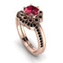 0.8 Carat Ruby Halo Bridal Set - Pamela No. 41 image 1