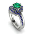 0.8 Carat Emerald Halo Bridal Set - Pamela No. 66 image 1