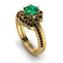 0.8 Carat Emerald Halo Bridal Set - Pamela No. 34 image 1