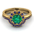 0.8 Carat Emerald Halo Bridal Set - Pamela No. 64 image 2