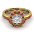 0.8 Carat Diamond Halo Bridal Set - Pamela No. 46 image 2