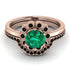 0.8 Carat Emerald Halo Bridal Set - Pamela No. 35 image 2