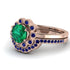 0.8 Carat Emerald Halo Bridal Set - Pamela No. 65 image 3
