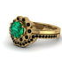 0.8 Carat Emerald Halo Bridal Set - Pamela No. 34 image 3
