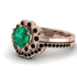 0.8 Carat Emerald Halo Bridal Set - Pamela No. 35 image 3
