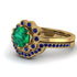 0.8 Carat Emerald Halo Bridal Set - Pamela No. 64 image 3