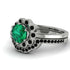 0.8 Carat Emerald Halo Bridal Set - Pamela No. 36 image 3