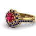 0.8 Carat Ruby Halo Bridal Set - Pamela No. 70 image 3