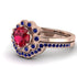 0.8 Carat Ruby Halo Bridal Set - Pamela No. 71 image 3