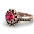 0.8 Carat Ruby Halo Bridal Set - Pamela No. 41 image 3