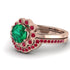 0.8 Carat Emerald Halo Bridal Set - Pamela No. 50 image 3