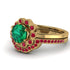 0.8 Carat Emerald Halo Bridal Set - Pamela No. 49 image 3