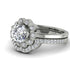 0.8 Carat Diamond Halo Bridal Set - Pamela No. 3 image 3