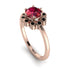 0.8 Carat Ruby Halo Engagement Ring - Pamela No. 41 image 1