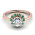 0.8 Carat Diamond Halo Engagement Ring - Pamela No. 17 image 2