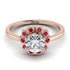 0.8 Carat Diamond Halo Engagement Ring - Pamela No. 47 image 2