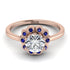 0.8 Carat Diamond Halo Engagement Ring - Pamela No. 62 image 2
