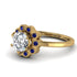 0.8 Carat Diamond Halo Engagement Ring - Pamela No. 61 image 3