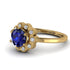 0.8 Carat Sapphire Halo Engagement Ring - Pamela No. 13 image 3